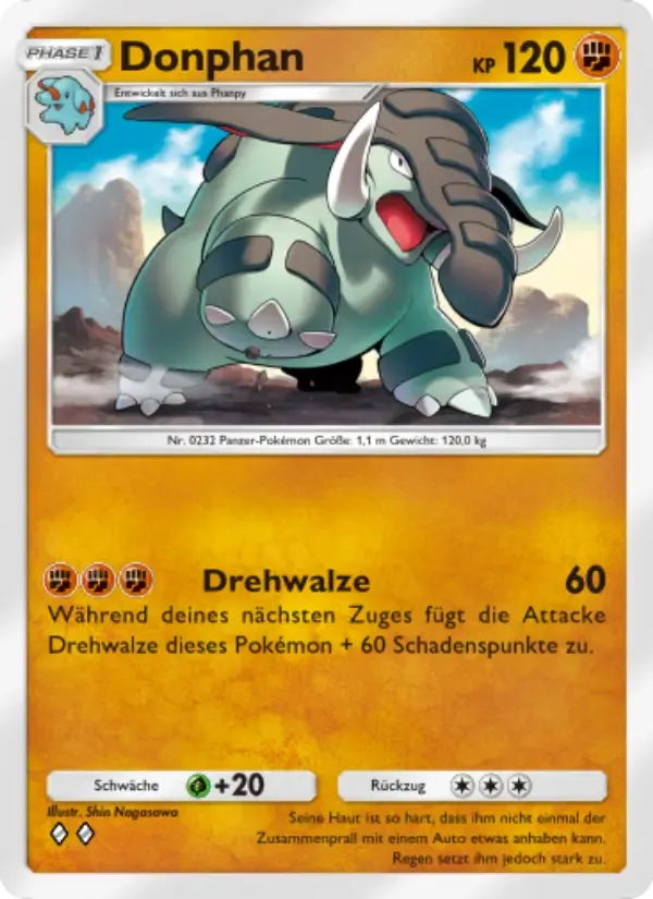 Donphan card in German