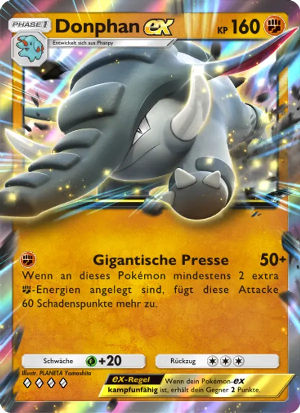Donphan ex card in German