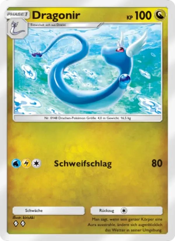 Dragonair card in German