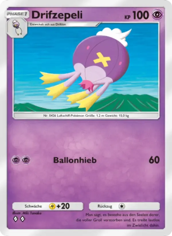Drifblim card in German