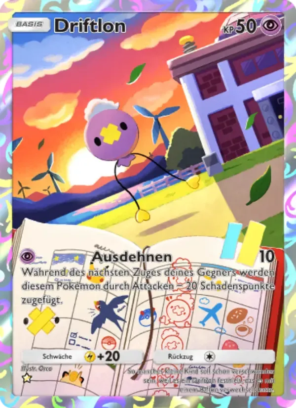 Drifloon card in German