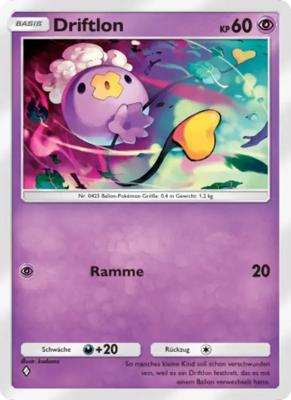 Drifloon card in German