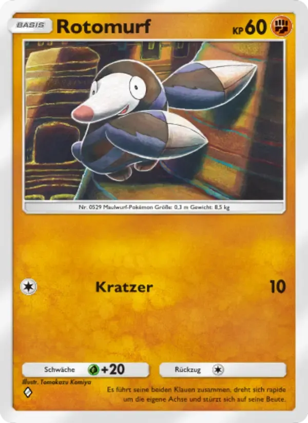 Drilbur card in German