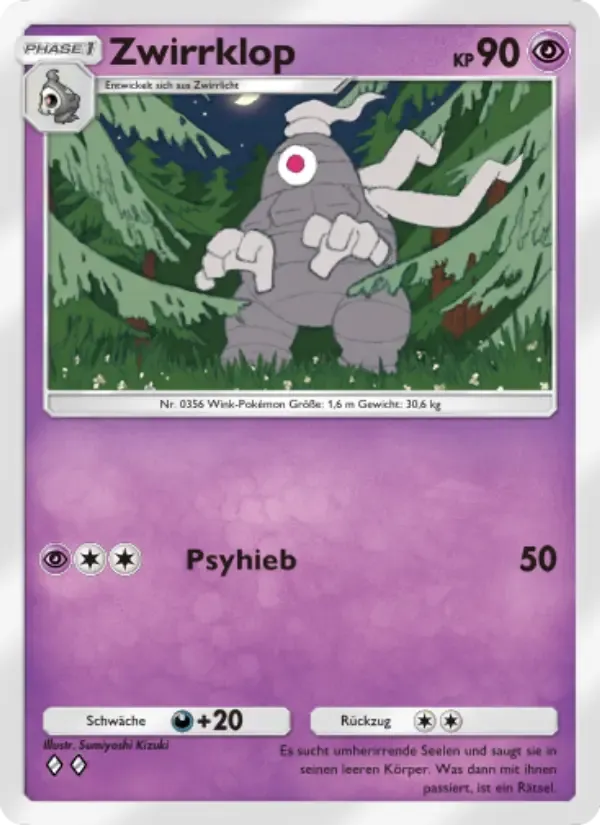 Dusclops card in German