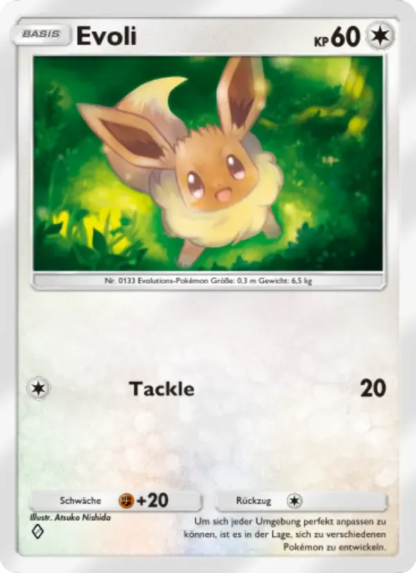 Eevee card in German