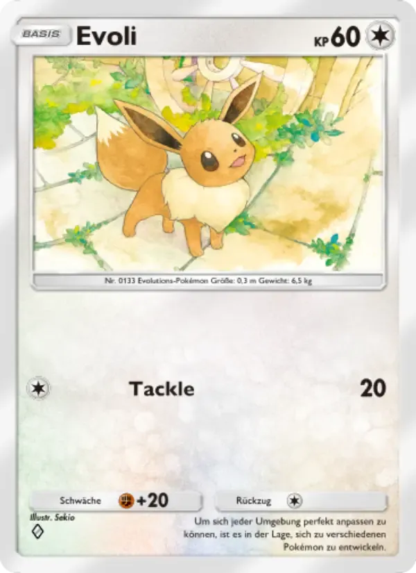 Eevee card in German