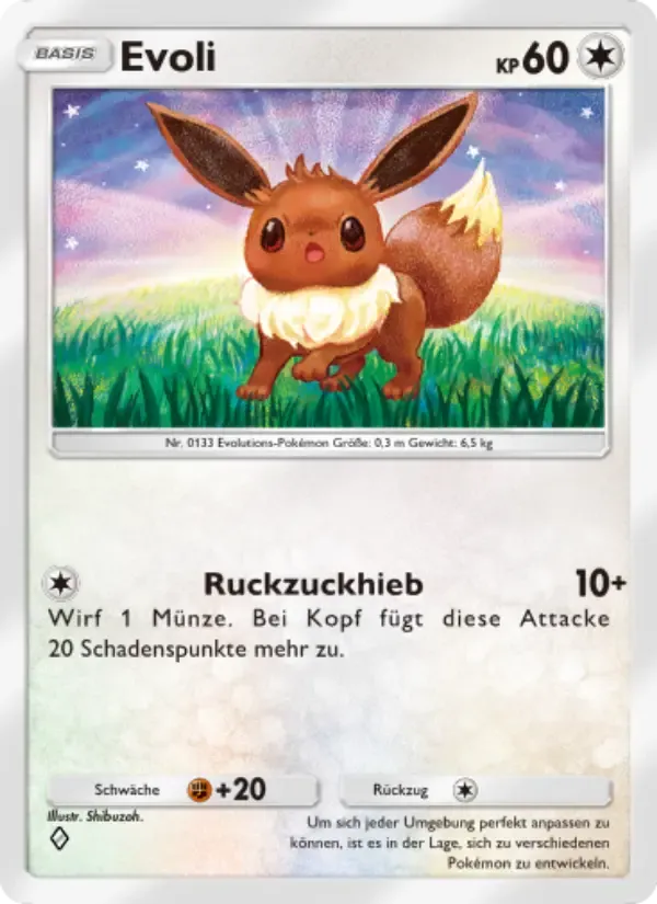 Eevee card in German