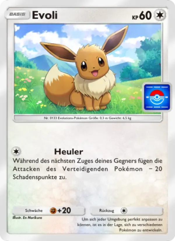 Eevee card in German