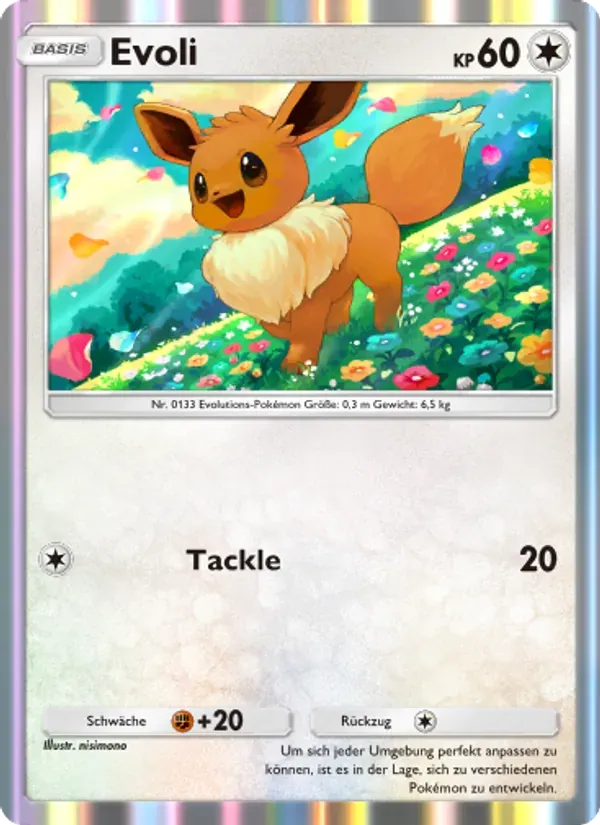 Eevee card in German