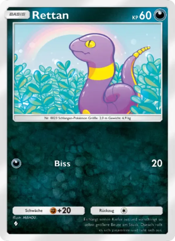 Ekans card in German