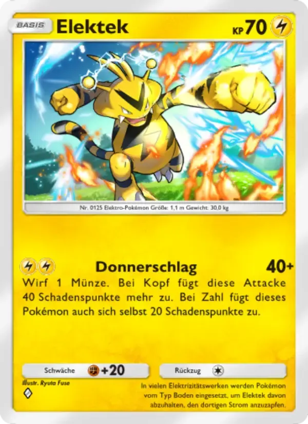 Electabuzz card in German