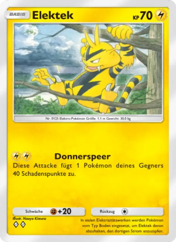 Electabuzz card in German