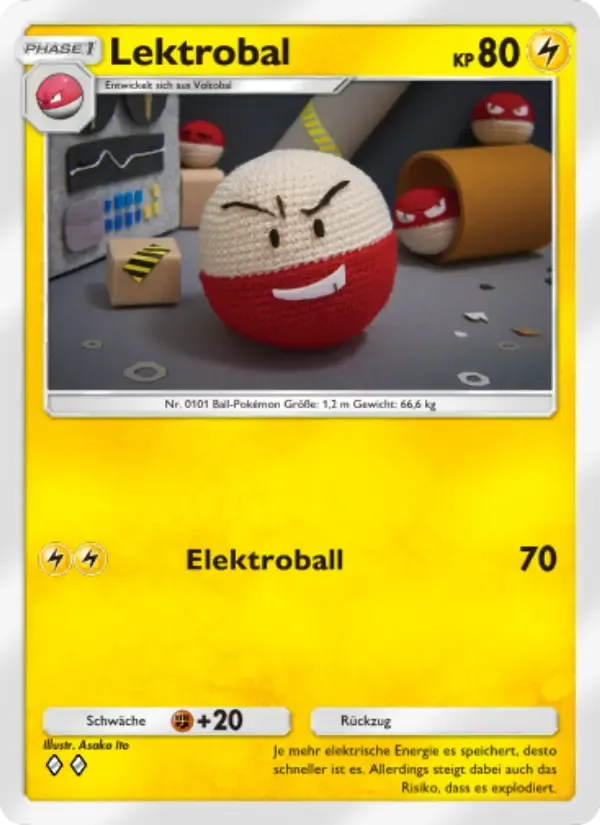 Electrode card in German