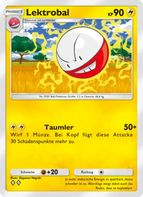 Electrode card in German