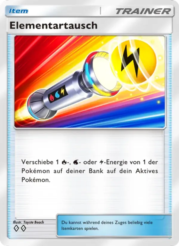 Elemental Switch card in German