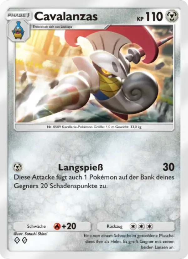 Escavalier card in German