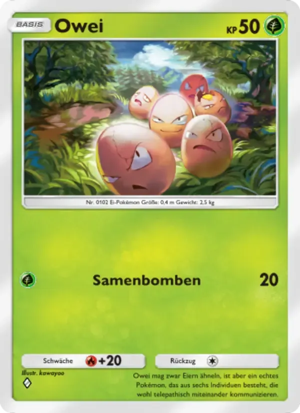 Exeggcute card in German