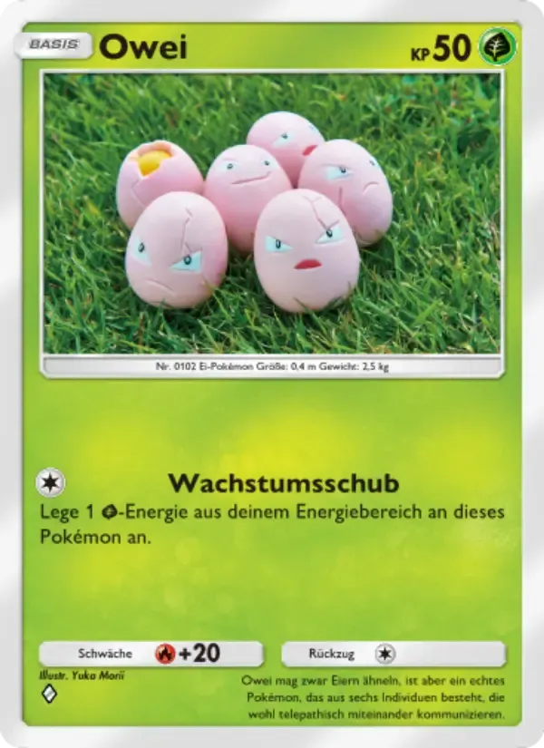 Exeggcute card in German