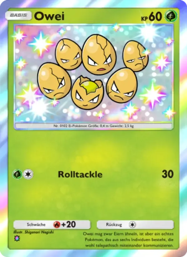 Exeggcute card in German