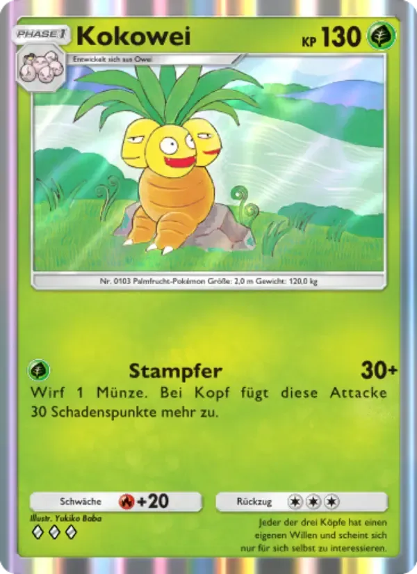 Exeggutor card in German