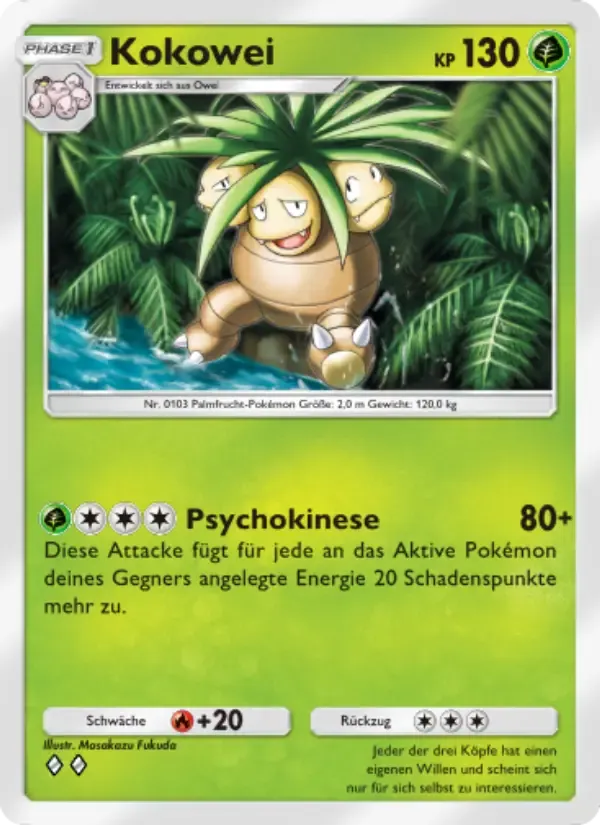 Exeggutor card in German