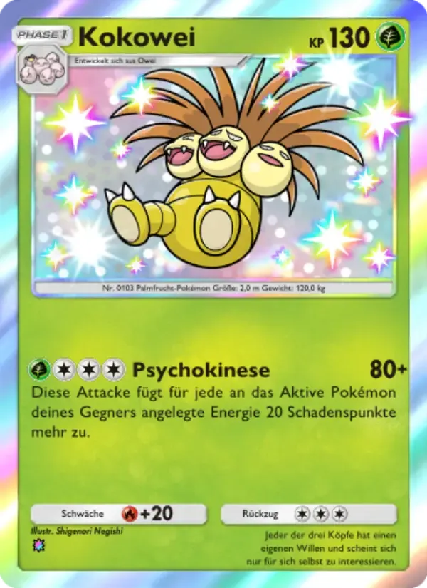 Exeggutor card in German