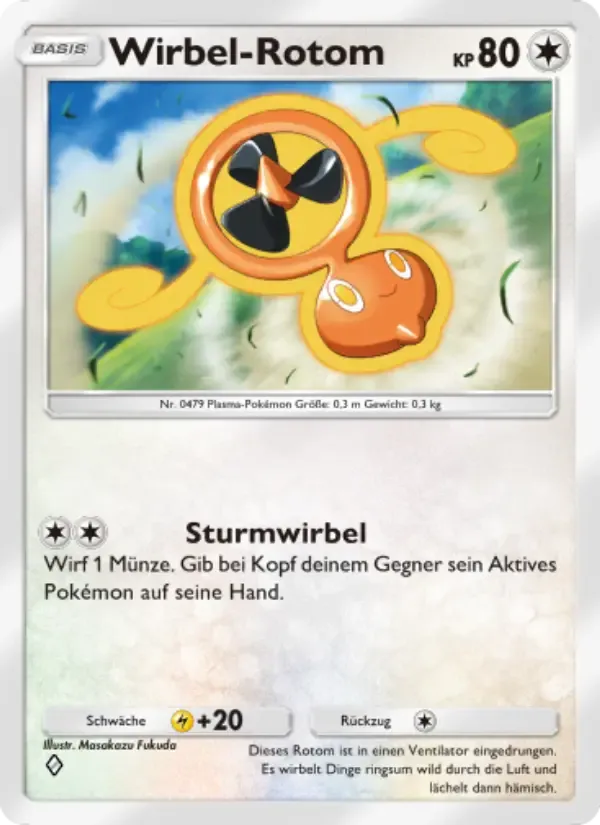 Fan Rotom card in German