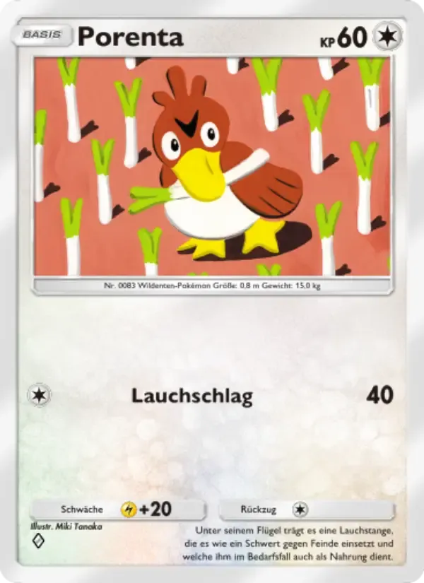 Farfetch'd card in German