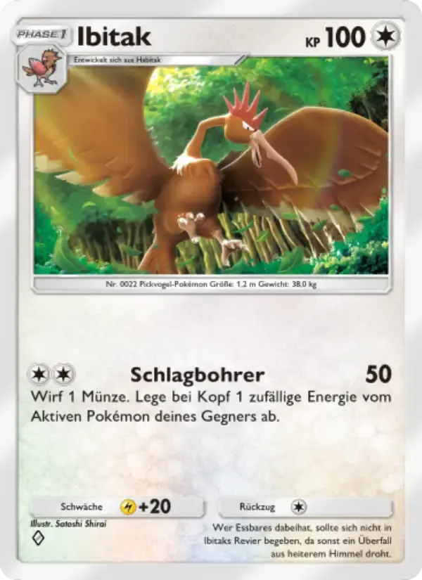 Fearow card in German