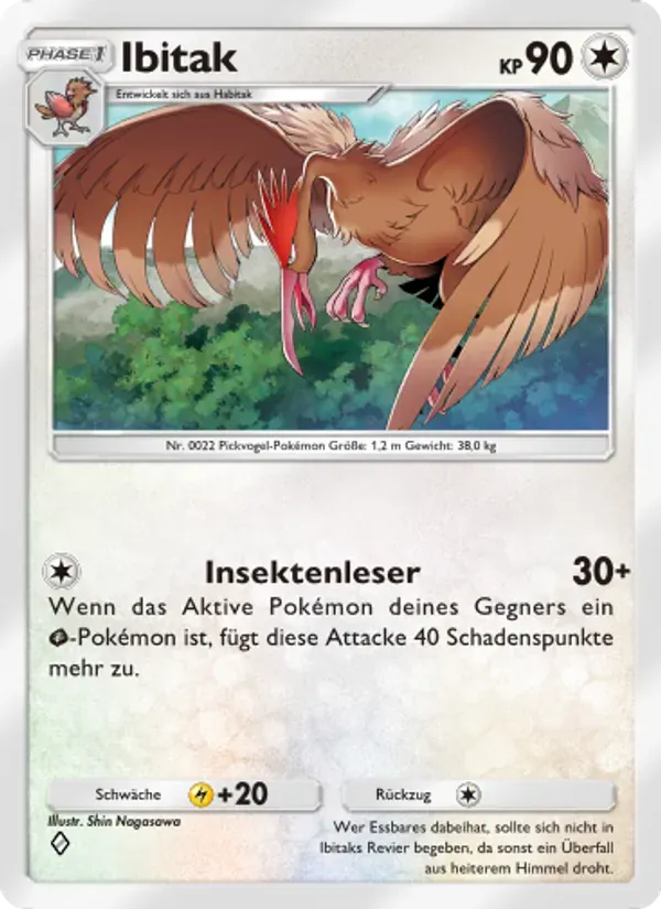 Fearow card in German
