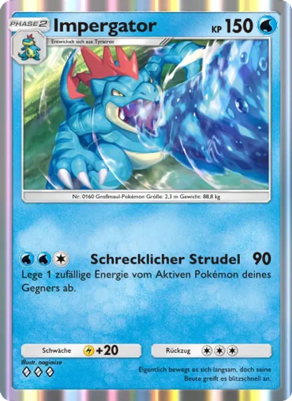 Feraligatr card in German