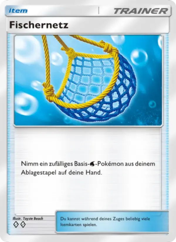 Fishing Net card in German