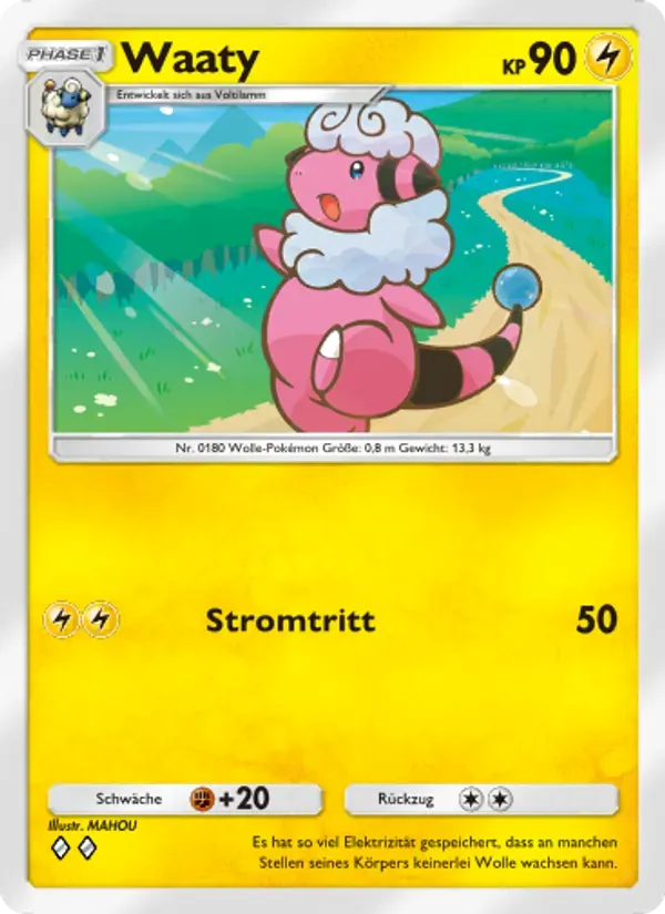 Flaaffy card in German