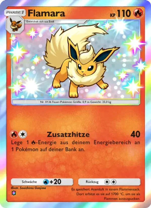 Flareon card in German