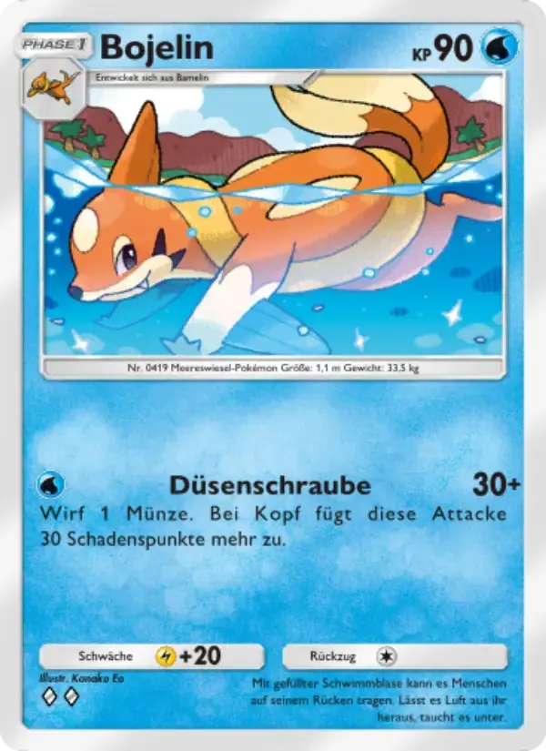 Floatzel card in German