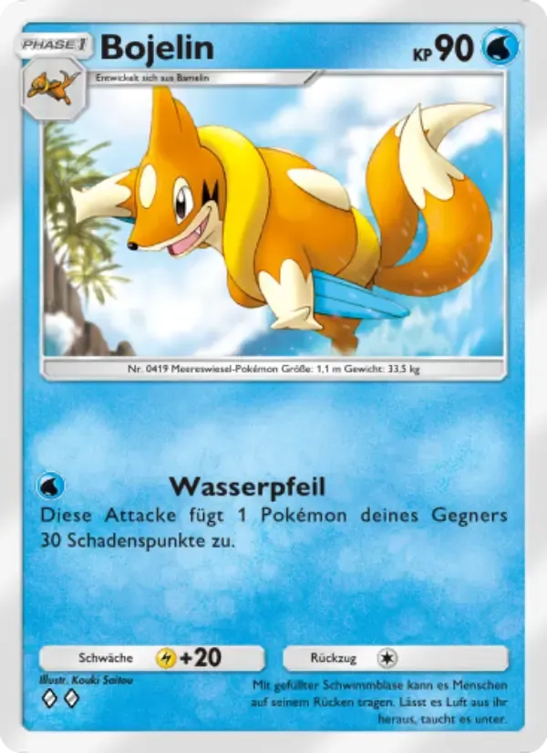 Floatzel card in German