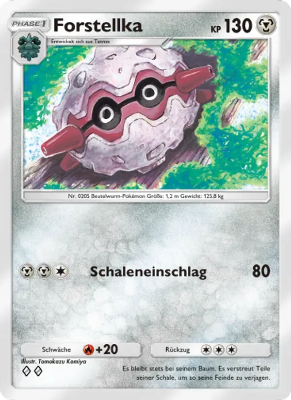Forretress card in German