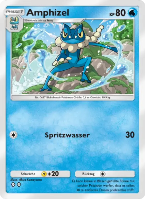 Frogadier card in German