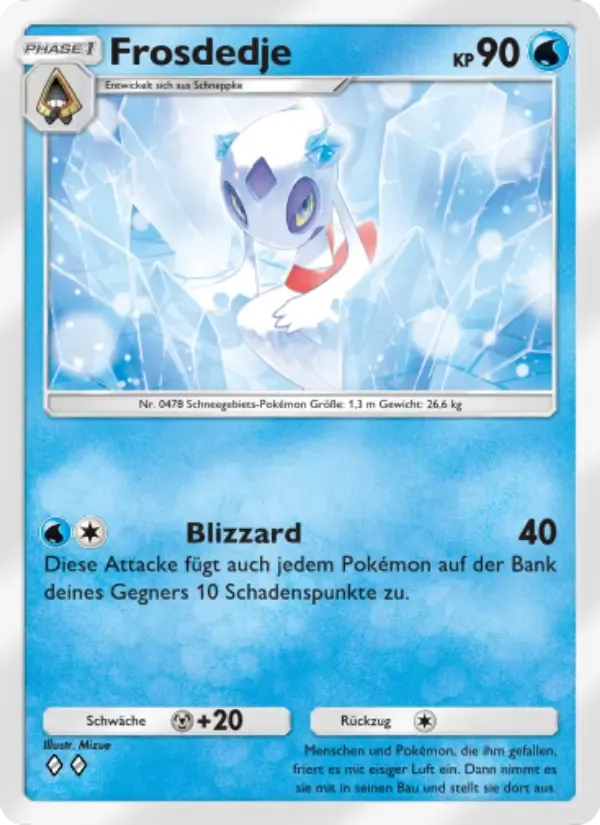 Froslass card in German