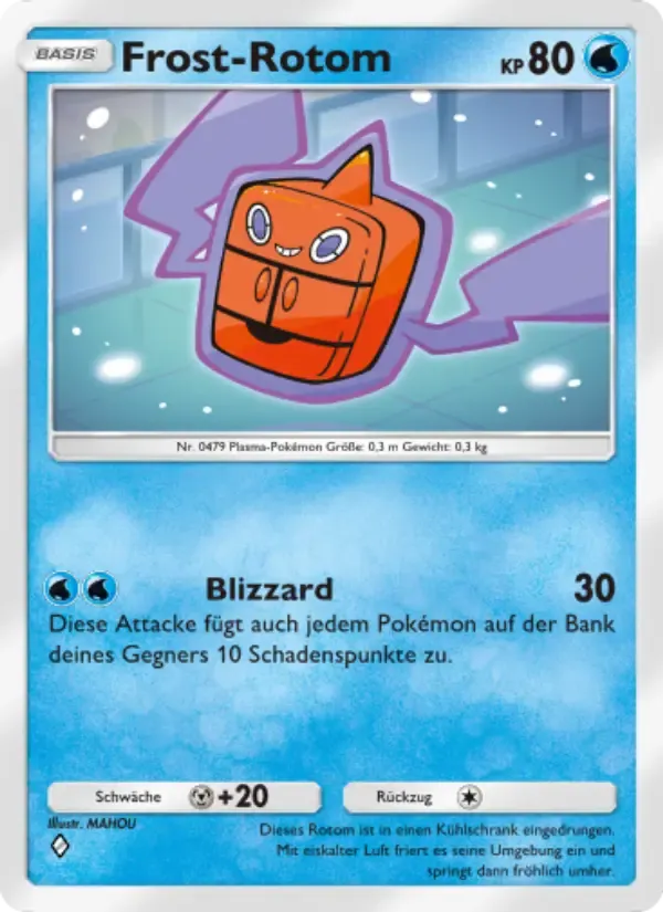 Frost Rotom card in German