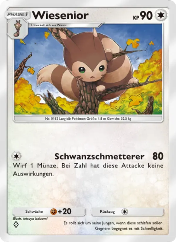 Furret card in German