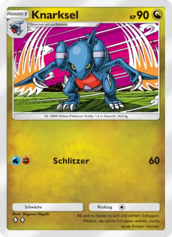 Gabite card in German