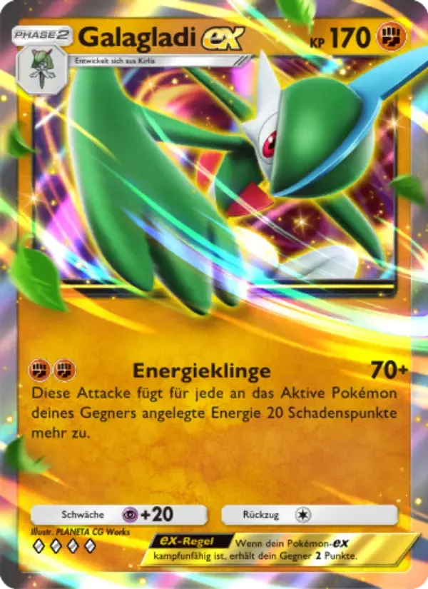 Gallade ex card in German