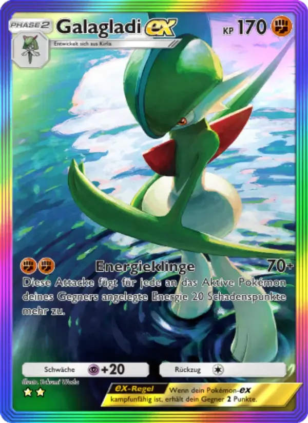 Gallade ex card in German