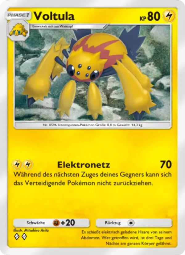 Galvantula card in German