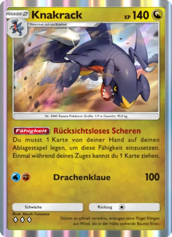 Garchomp card in German