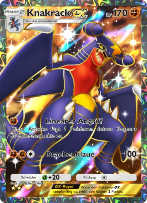 Garchomp ex card in German