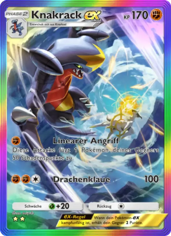 Garchomp ex card in German