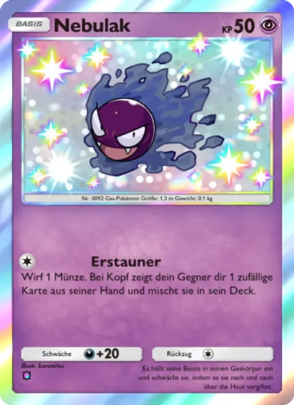 Gastly card in German