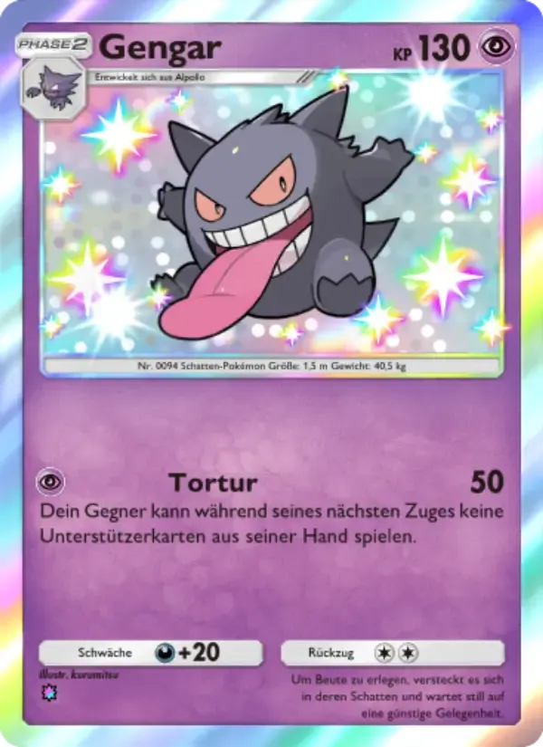 Gengar card in German